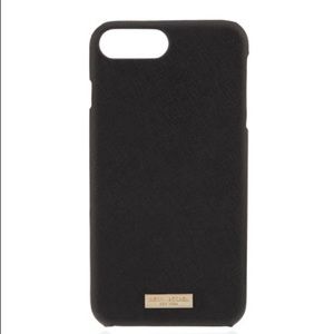 Black leather iPhone case